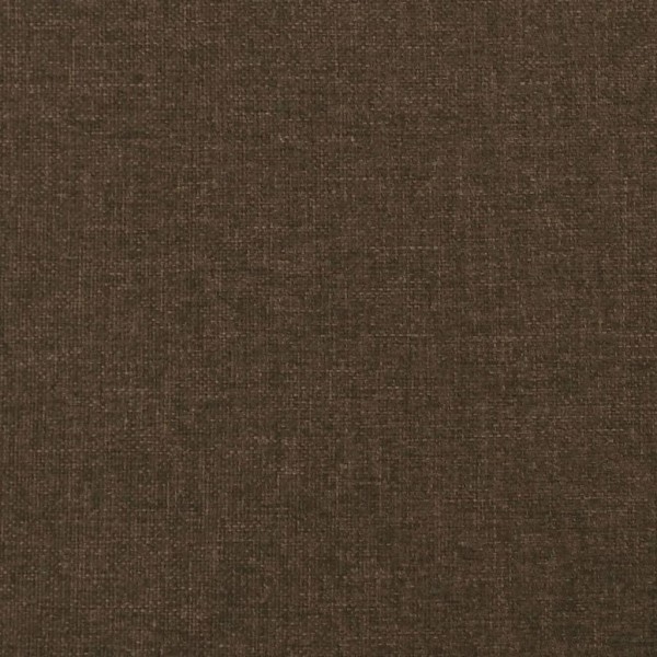 vidaXL Sänggavel med kanter mörkbrun 183x23x118/128 cm tyg Brun