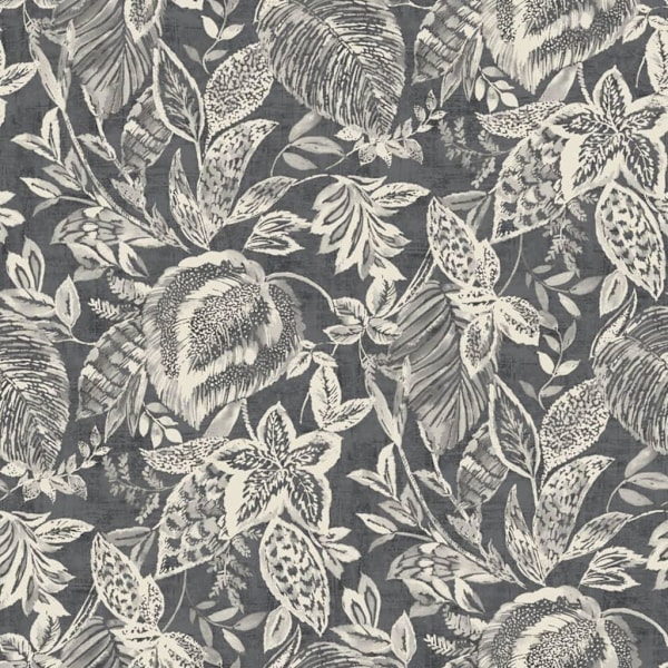 DUTCH WALLCOVERINGS Tapet Mae svart och beige multifärg