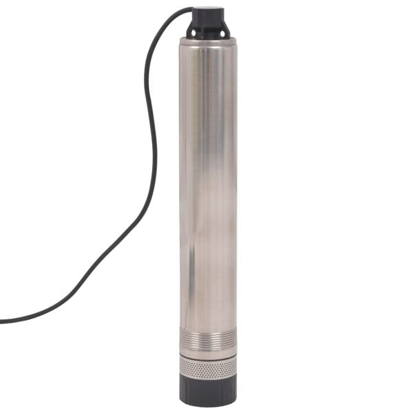 vidaXL Djupbrunnspump 60 m 900 W Silver