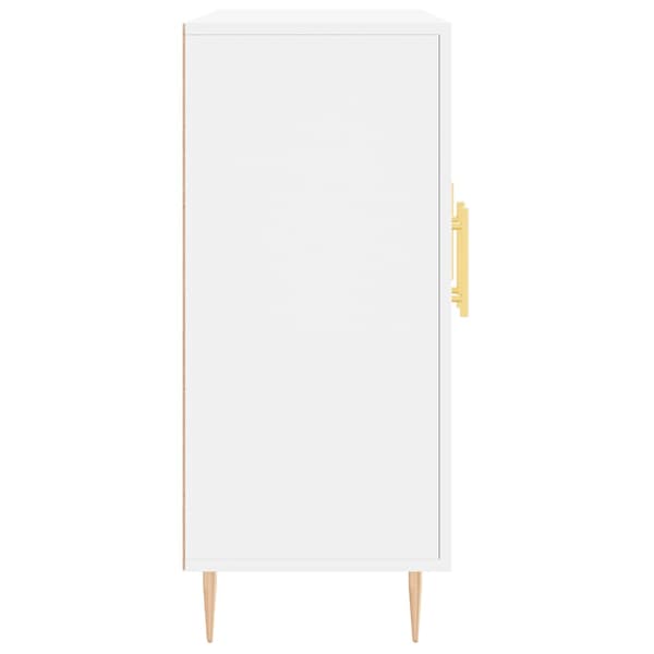 vidaXL Skänk vit 90x34x80 cm konstruerat trä Vit
