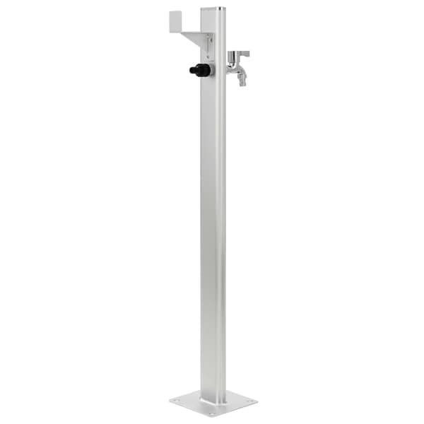 vidaXL Vattenpost för trädgården 95 cm aluminium Silver