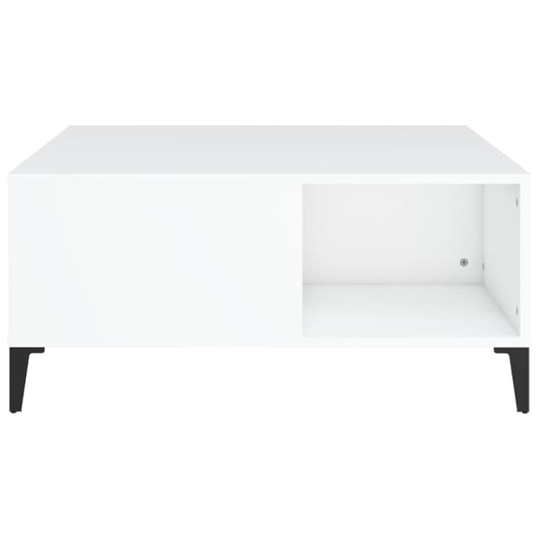 vidaXL Soffbord vit 80x80x36,5 cm konstruerat trä Vit