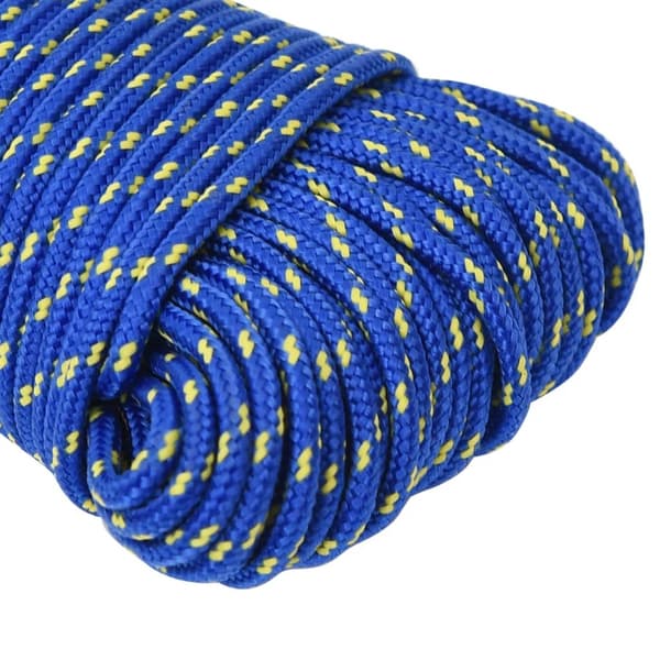 vidaXL Båtlina blå 4 mm 25 m polypropen Blå