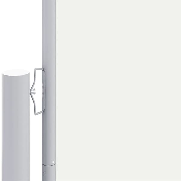 vidaXL Infällbar sidomarkis gräddvit 180x1200 cm Creme