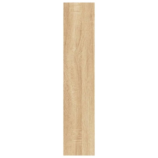 vidaXL Vägghylla sonoma-ek 90x16x78 cm konstruerat trä Brun