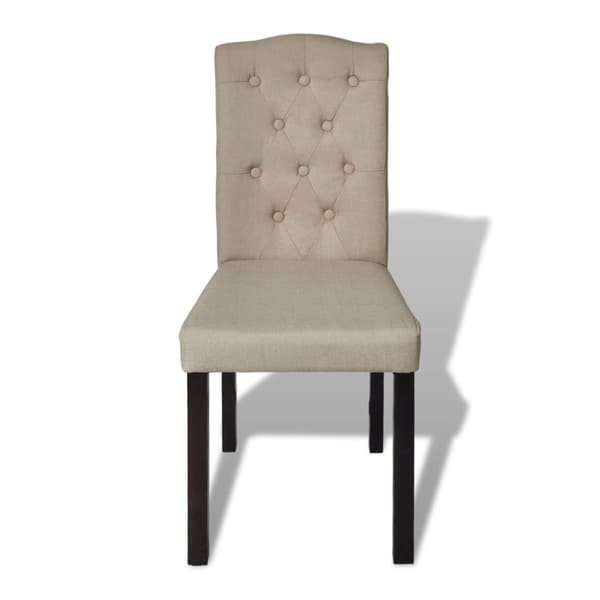 vidaXL Köksstol Karl 4-pack beige Beige