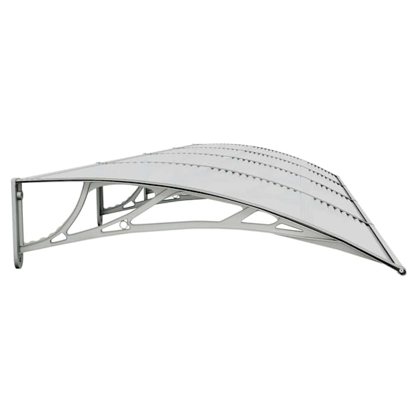 vidaXL Entrétak grå 400x100 cm polykarbonat Grå