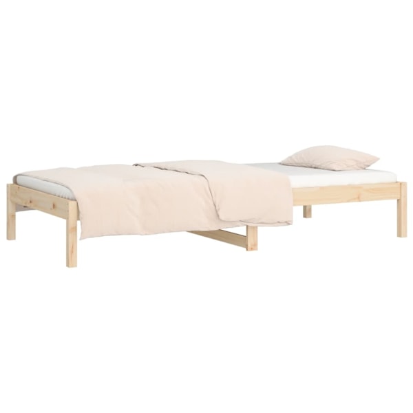 vidaXL Dagbädd 90x190 cm massiv furu Brun