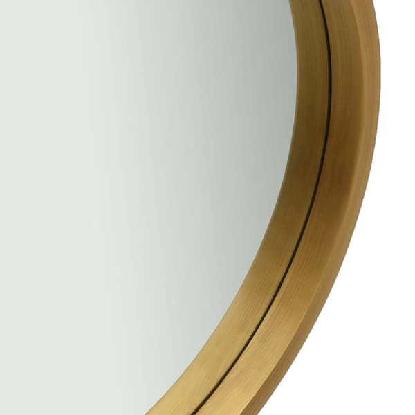 vidaXL Väggspegel med rem 50 cm guld Guld