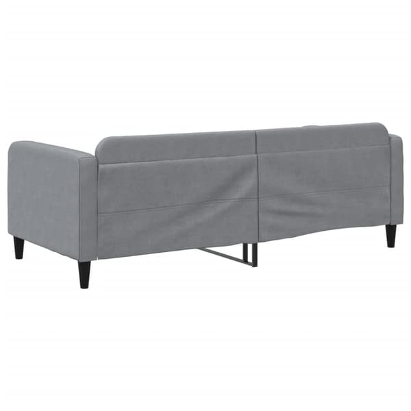 vidaXL Dagbädd ljusgrå 90x190 cm tyg Grå