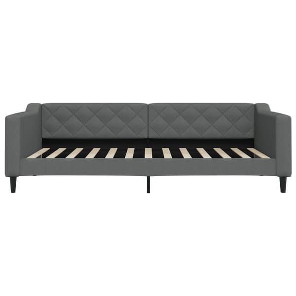 vidaXL Dagbädd utdragbar mörkgrå 100x200 cm tyg Grå