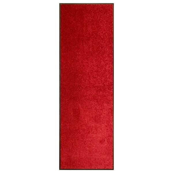 vidaXL Dörrmatta tvättbar röd 60x180 cm Röd