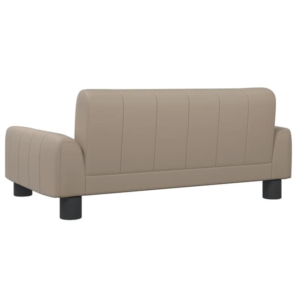 vidaXL Barnsoffa cappuccino 70x45x30 cm konstläder Brun