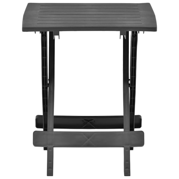 vidaXL Hopfällbart trädgårdsbord antracit 45x43x50 cm plast Antracit