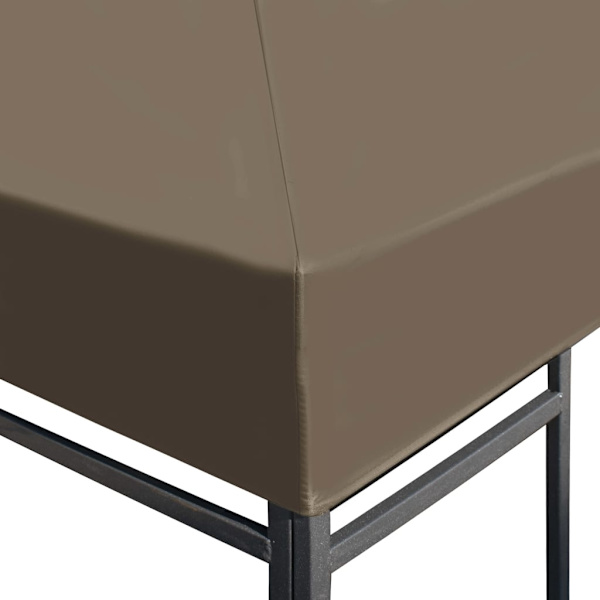 vidaXL Paviljongtak 310 g/m² 3x3 m taupe Taupe