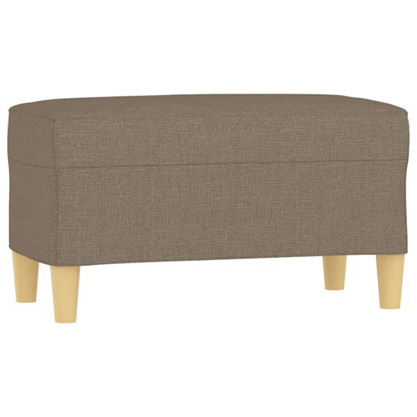 vidaXL Bänk taupe 70x35x41 cm tyg Taupe
