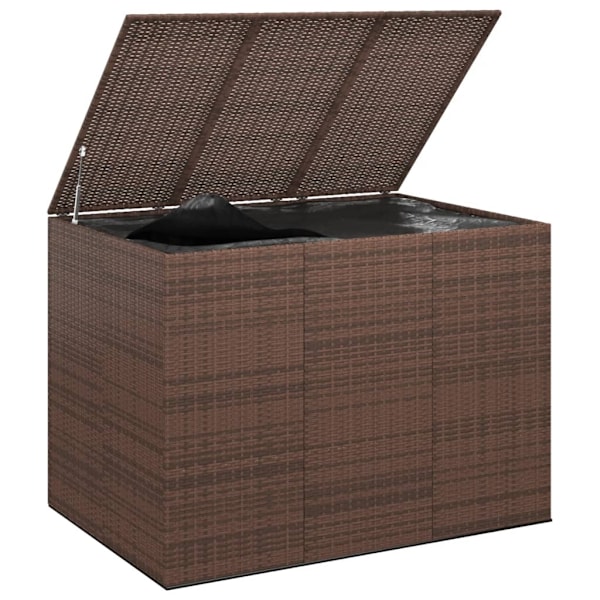 vidaXL Dynbox PE-rotting 145x100x103 cm brun Brun