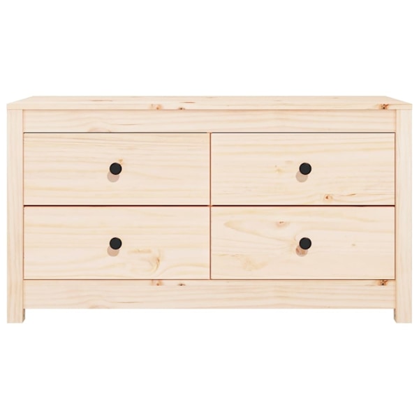 vidaXL Sidoskåp 100x40x54 cm massiv furu Brun