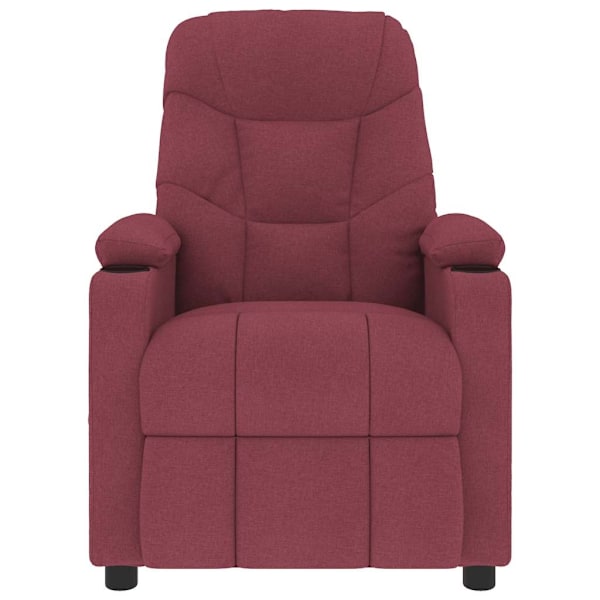 vidaXL Massagefåtölj vinröd tyg Röd
