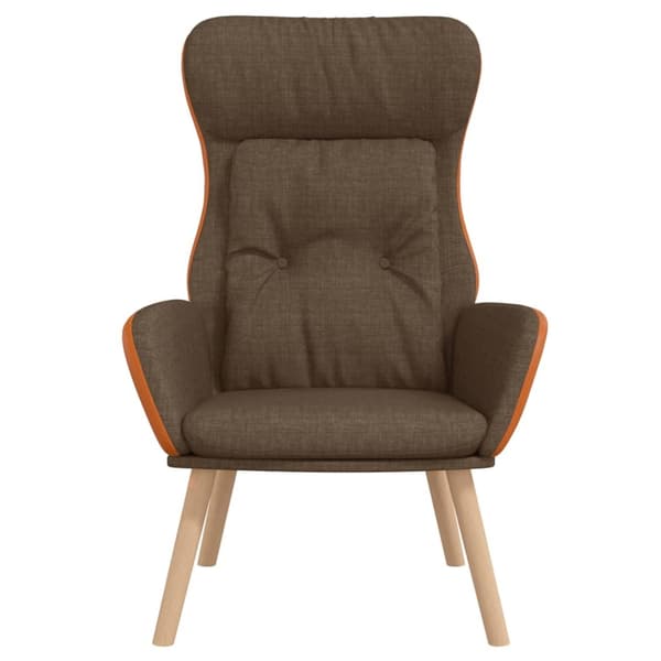 vidaXL Vilstol brun tyg och PVC Brun