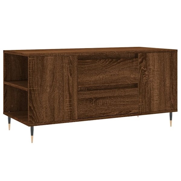 vidaXL Soffbord brun ek 102x44,5x50 cm konstruerat trä Brun