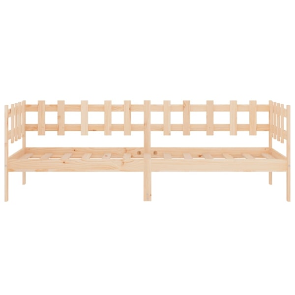 vidaXL Dagbädd 90x200 cm massiv furu Brun