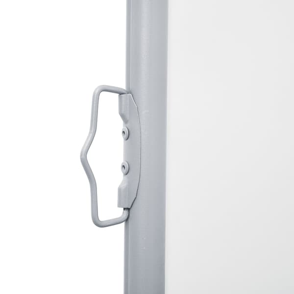 vidaXL Infällbar sidomarkis gräddvit 140x600 cm Creme