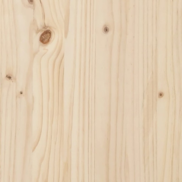 vidaXL Sängram massiv furu 120x200 cm Brun