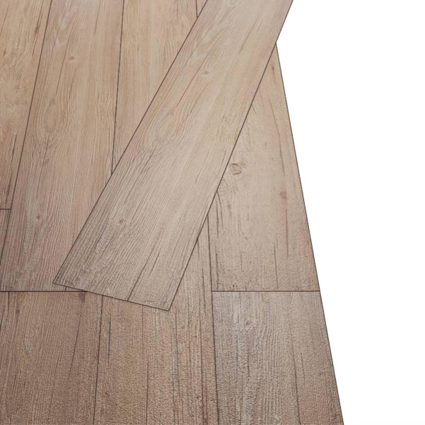 vidaXL Självhäftande PVC-golvbrädor 2,51 m² 2 mm brun ek Brun