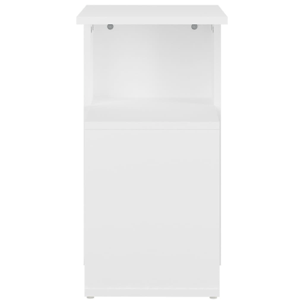 vidaXL Sidobord vit 36x30x56 cm konstruerat trä Vit