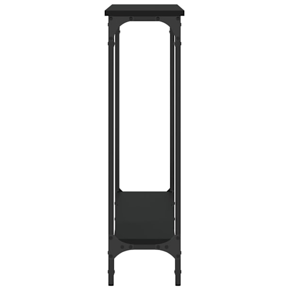 vidaXL Konsolbord svart 100x22,5x75 cm konstruerat trä Svart