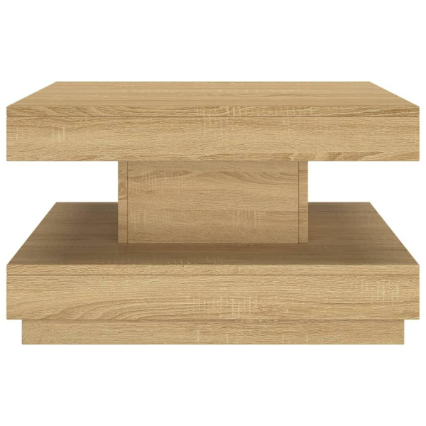 vidaXL Soffbord ljusbrun 60x60x35 cm MDF Brun