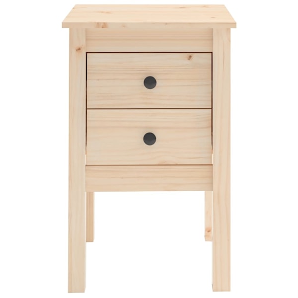 vidaXL Sängbord 2 st 40x35x61,5 cm massiv furu Brun