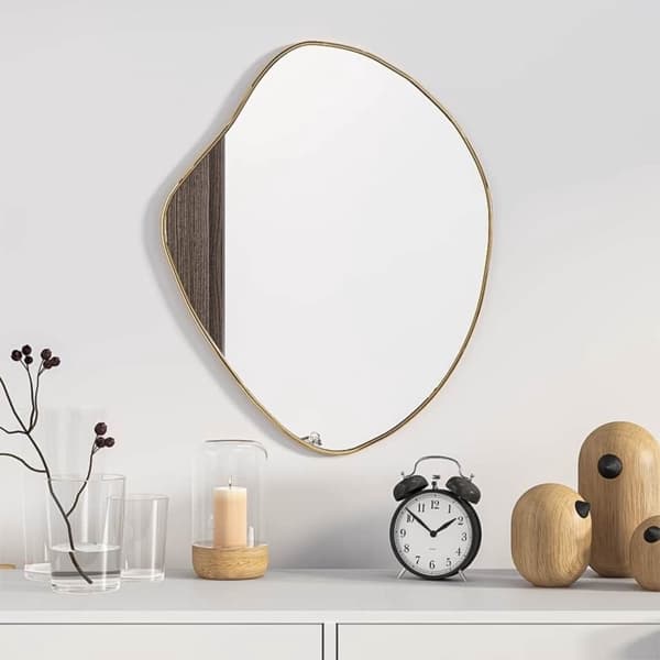 vidaXL Väggspegel guld 50x40 cm Guld