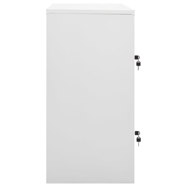 vidaXL Förvaringsskåp 2 st ljusgrå 90x45x92,5 cm stål grå