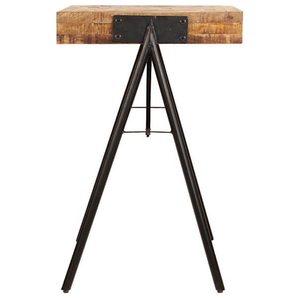 vidaXL Skrivbord massivt mangoträ 118x50x75 cm Brun