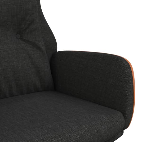 vidaXL Vilstol svart tyg och PVC art