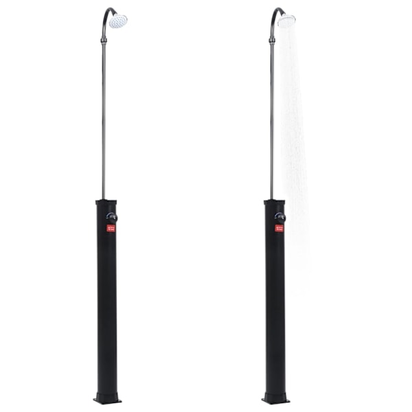 vidaXL Soldusch svart 215 cm 8 L Svart