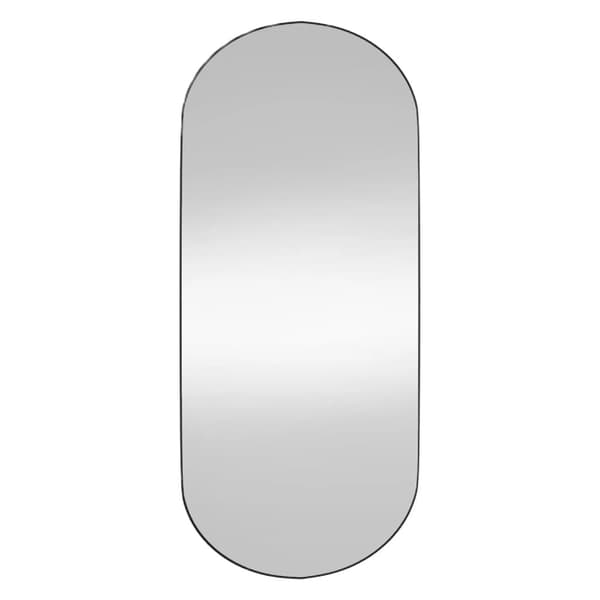 vidaXL Väggspegel 45x100 cm glas oval Silver
