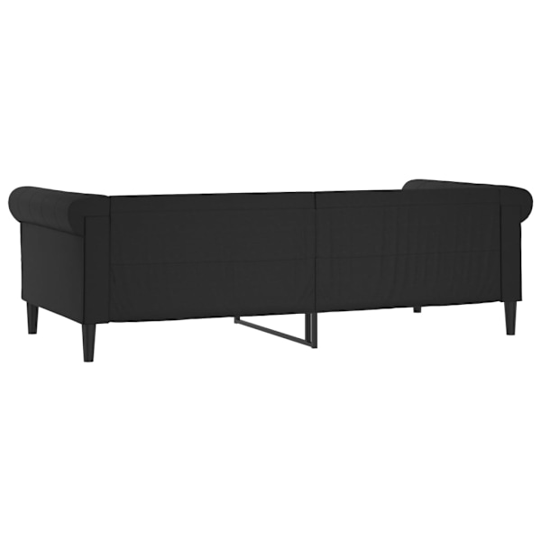 vidaXL Dagbädd svart 90x200 cm konstläder Svart