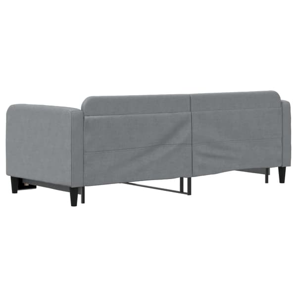 vidaXL Dagbädd utdragbar ljusgrå 80x200 cm tyg Grå