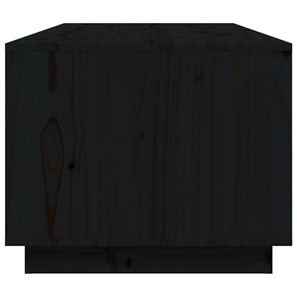 vidaXL Soffbord svart 100x50x41 cm massiv furu Svart