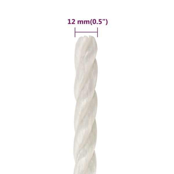 vidaXL Rep Vit 12 mm 50 m polypropylen Vit
