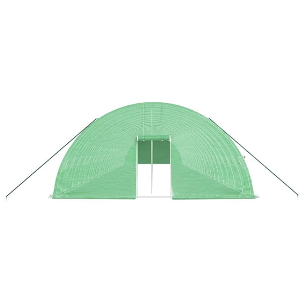 vidaXL Växthus med stålram grön 144 m² 24x6x2,85 m Grön