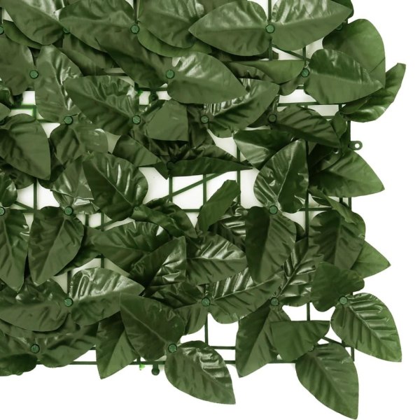 vidaXL Balkongskärm mörkgröna blad 600x100 cm Grön