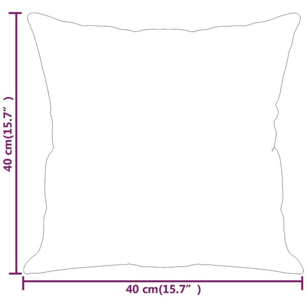 vidaXL Prydnadskuddar 2 st mörkgrå 40x40 cm mikrofibertyg Grå