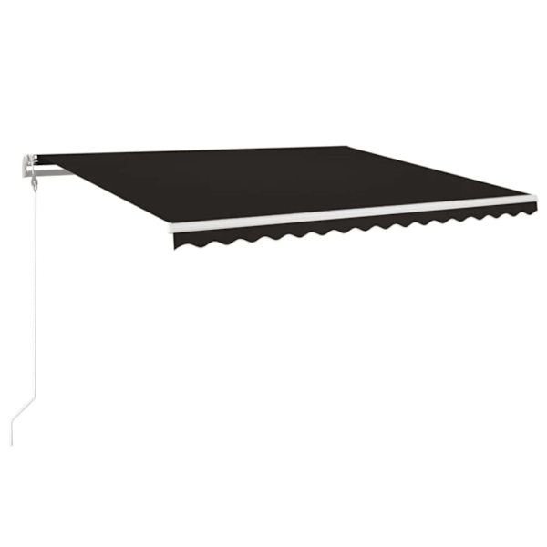 vidaXL Automatisk markis med vindsensor & LED 400x350 cm antracit Antracit