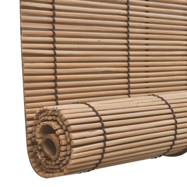 vidaXL Rullgardin bambu 140x220 cm brun Brun
