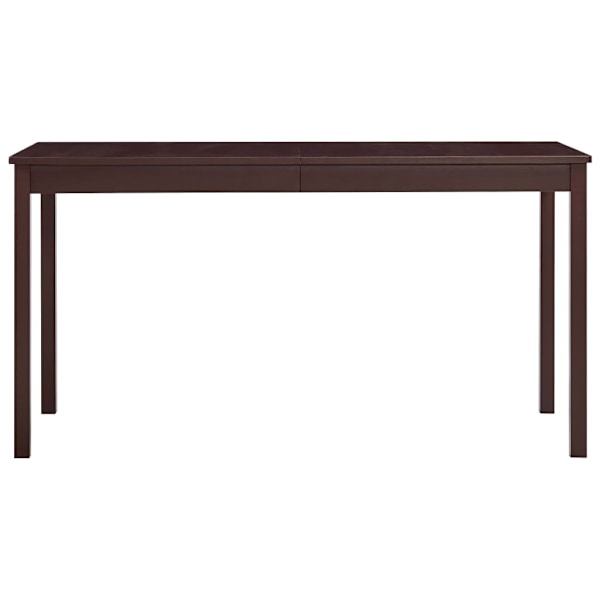 vidaXL Matbord mörkbrun 140x70x73 cm furu Brun