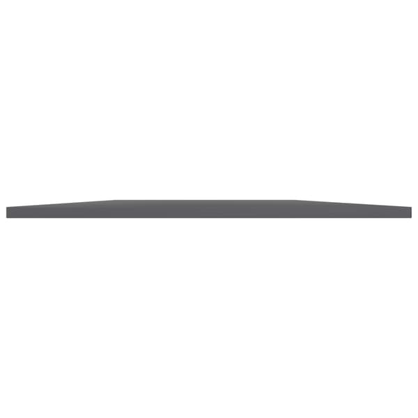 vidaXL Hyllplan 8 st grå högglans 80x30x1,5 cm konstruerat trä grå